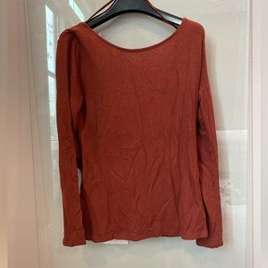 American Eagle Open Back Rust Sweater